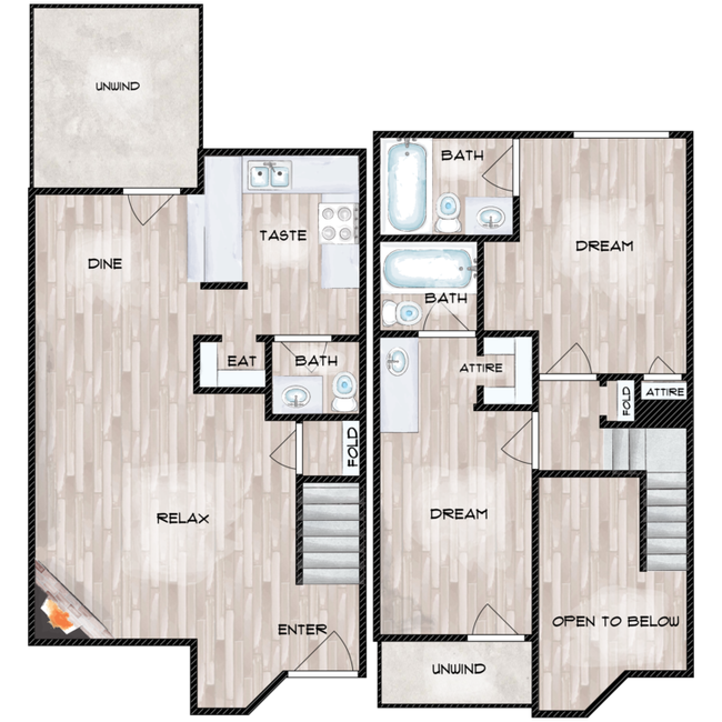 Unit 402-1 204-1 floor plan